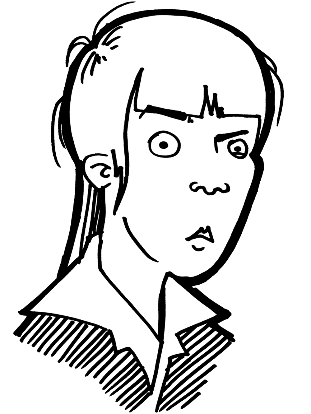 Portrait of angry Beth
